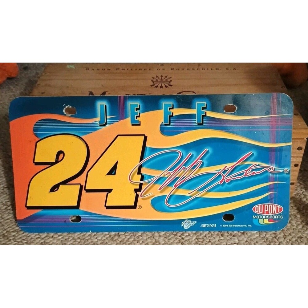 Jeff Gordon #24 Dupont License Plate
